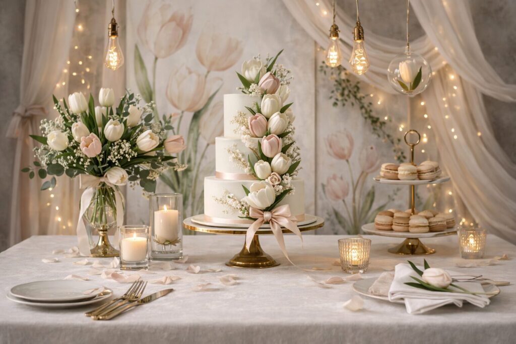 matrimonio-a-tema-tulipani-torta