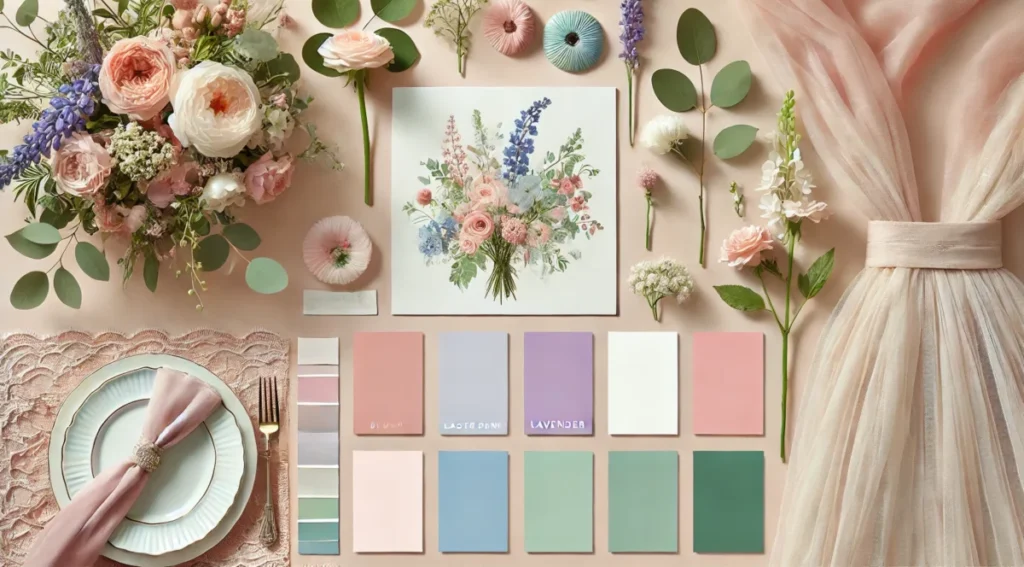 palette matrimonio primaverile