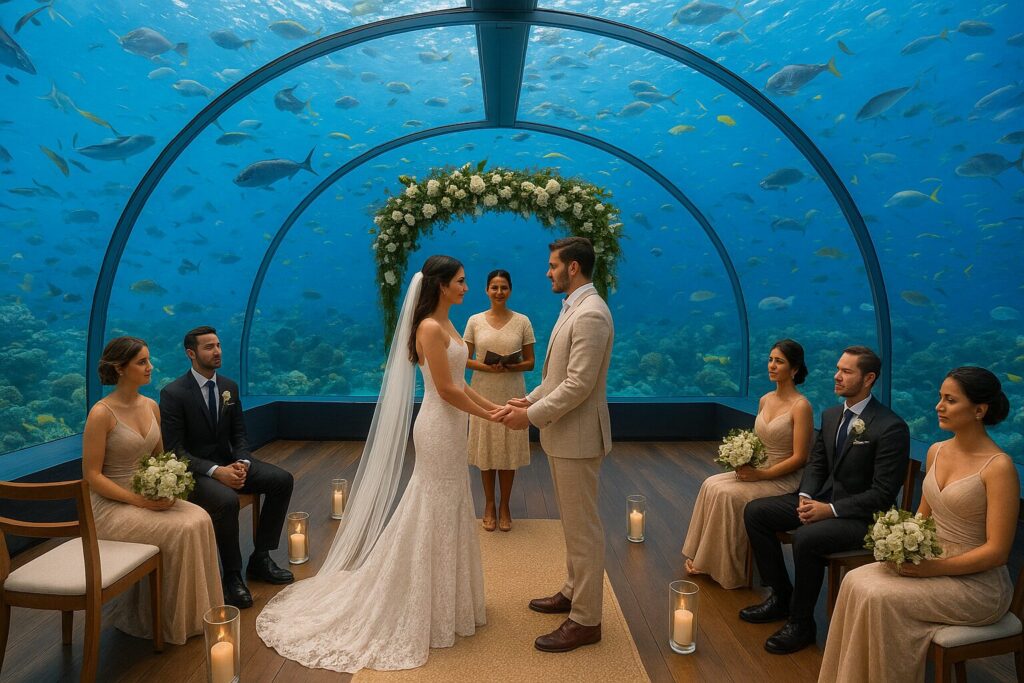 Matrimonio-alle-Maldive-sottomarino