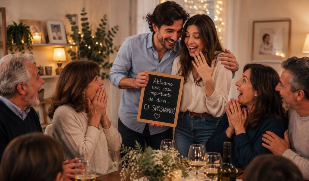 Proposta di Nozze annuncio famiglia