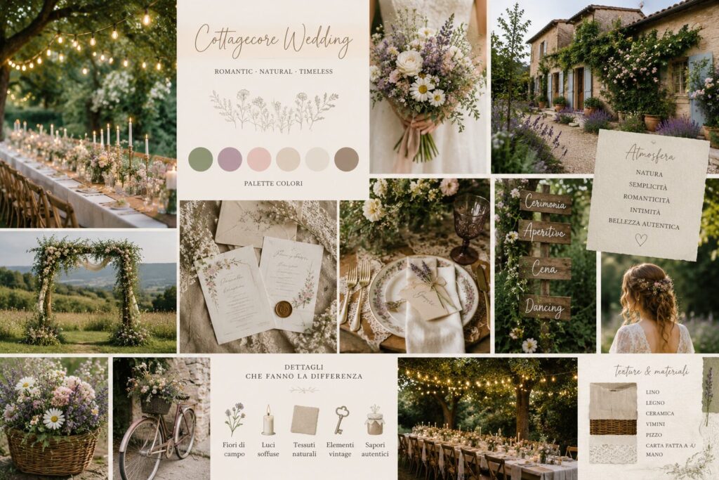 Matrimonio Cottagecore: romanticismo senza tempo 1 ListanozzeOnline - Magazine tema matrimonio cottagecore