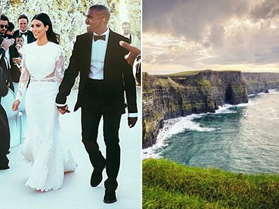 Luna di miele VIP: prendi spunto dalle celebrità! Kim Kardashian e Kanye West – Irlanda - Luna di miele VIP: prendi spunto dalle celebrità!