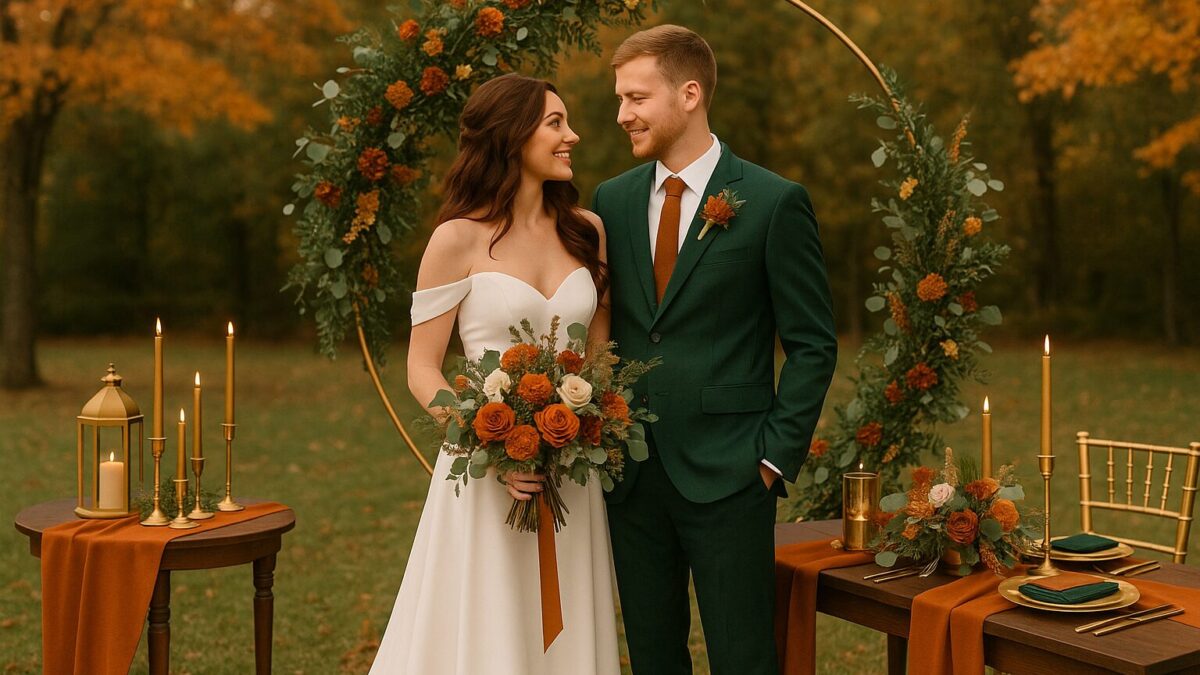 5 Palette colore ideali per un Matrimonio Autunnale